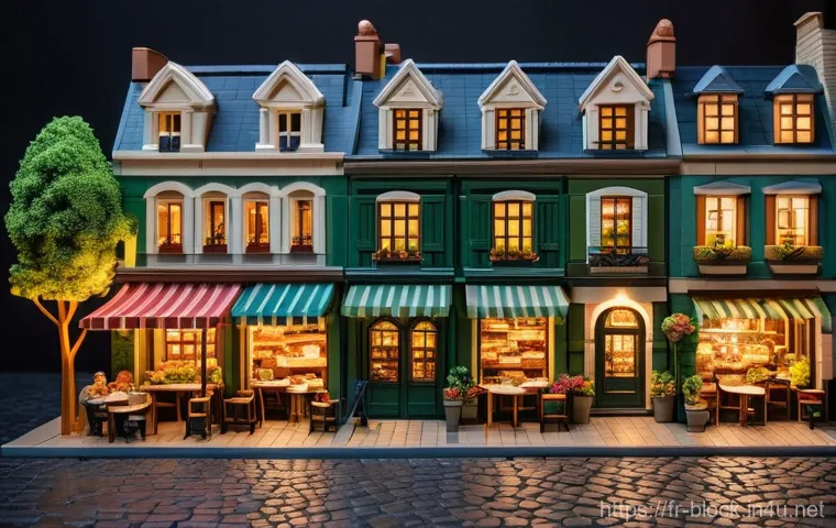 블록완구로 도시 모델링 프로젝트 - A Charming Parisian Block City Scene**
A photorealistic image of a quaint Parisian street meticulous...